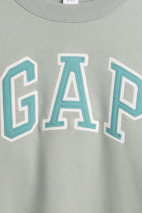 Buzo Deportivo Logo Gap Mujer Iceberg Green 16-5808