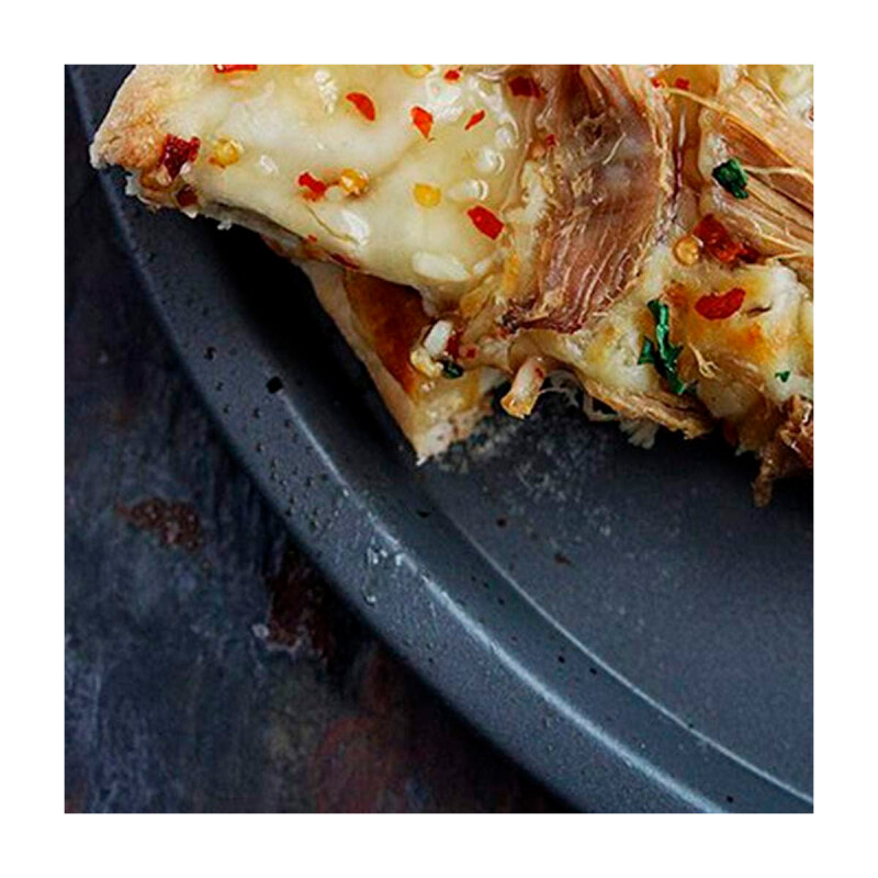 Asadera para pizza antiadherente 32 cm GRIS