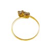 Anillo Toi et Moi-Oro bajo-Piedra Zirconia-AN8085 conpiedra