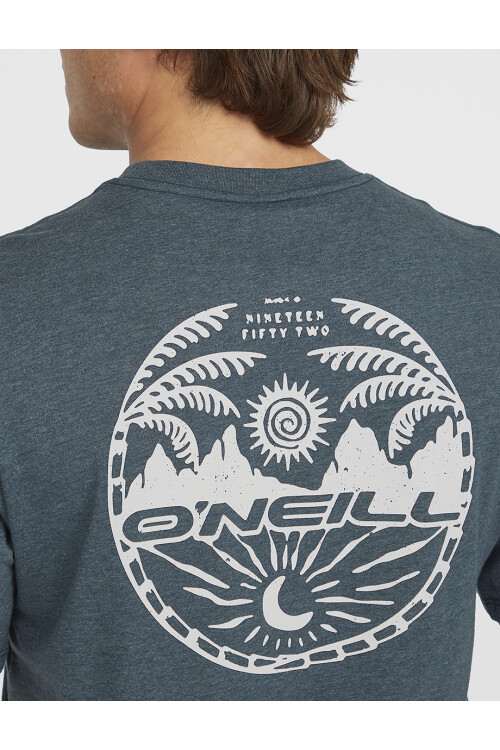 Remera O'Neill Circle Back Print Steel Azul Remera O'Neill Circle Back Print Steel Azul