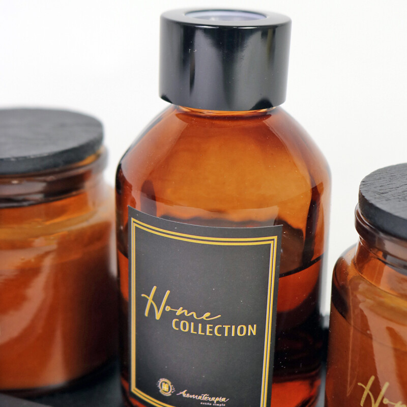SET DIFUSOR/VELA AROMATICA VELVET WOOD 4PZAS Unica