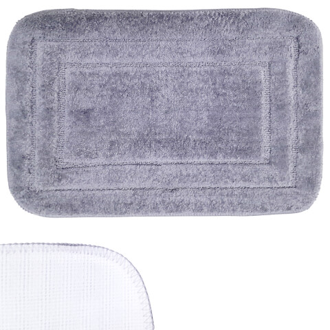 Alfombra peludita color gris 38*58 cm Alfombra Peludita Color Gris 38*58 Cm