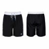 Bermuda Short Largo De baño Playa Deportivo Unisex Arena Icons Team Stripe Negro