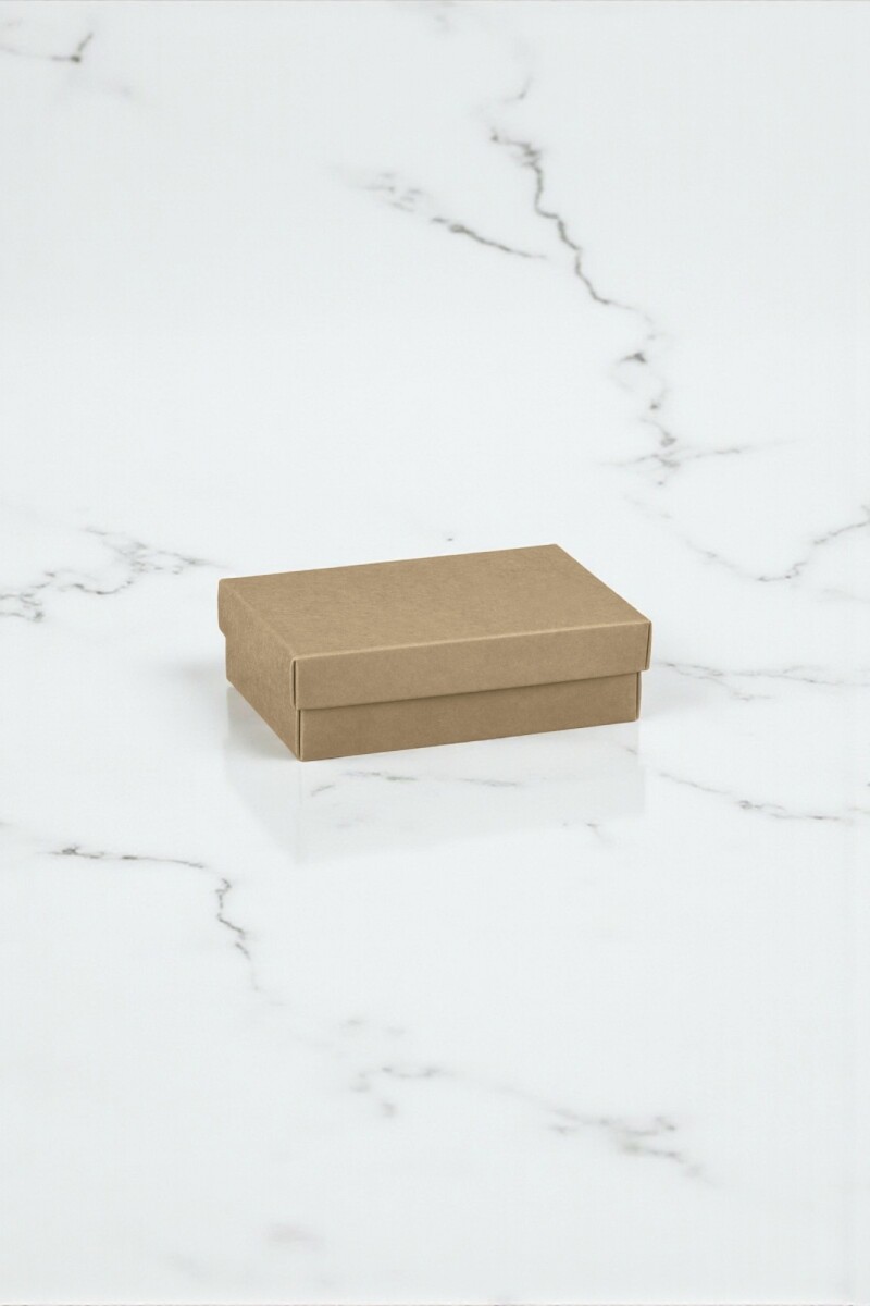 Caja+tapa 16,5x11x4 cm. - KRAFT MARRON 