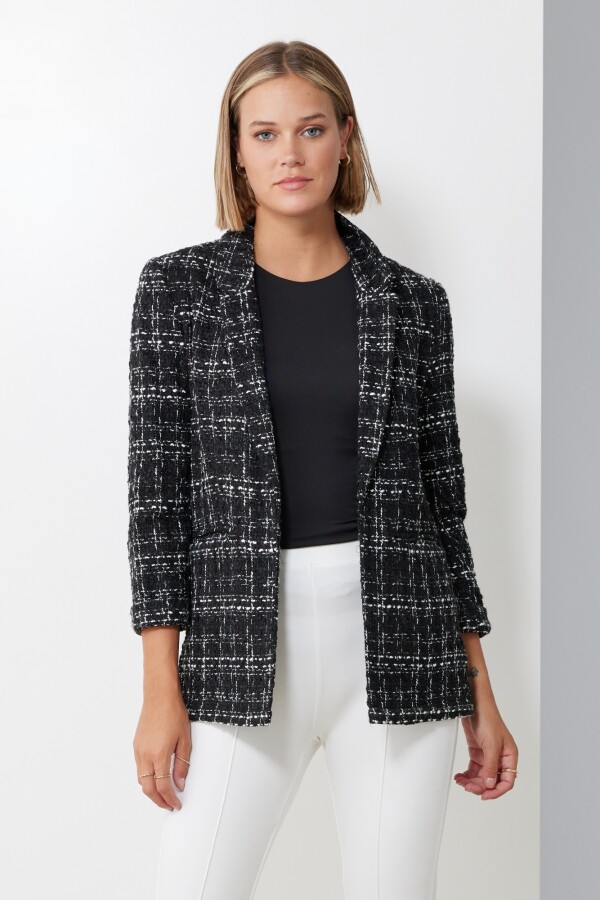 Blazer Tweed NEGRO/BLANCO