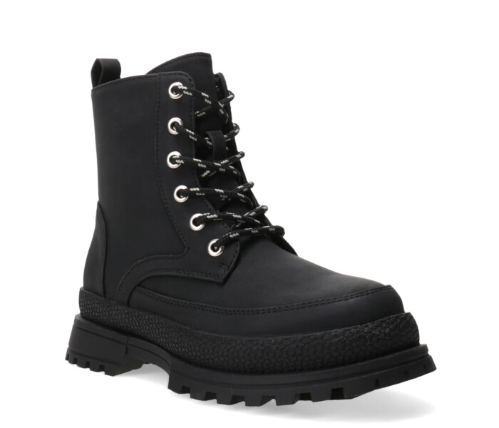 Bota SUNFLOWER acordonada con cierre Black