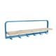 Estante de madera y metal con ganchos CELESTE