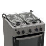 COCINA S/GAS - MESA Y FRENTE INOX- TERMO-2 VIDRIO-ENCENDIDO acero inoxidable