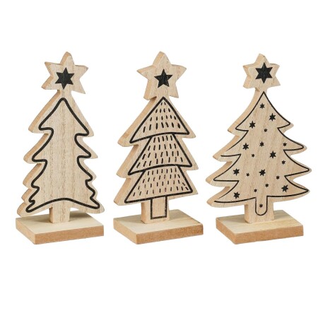 ADORNO ÁRBOL NAVIDAD MDF NATURAL-BEIGE 1178323
