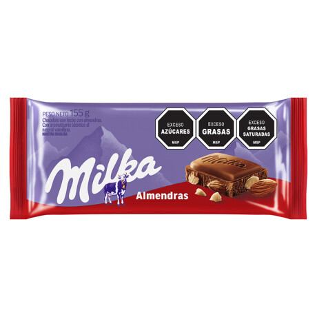 Tableta de Chocolate Milka con Almendras 155GRS 001