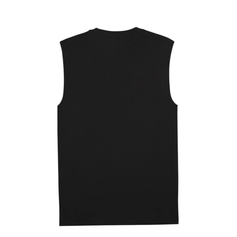 Remeras Puma Logo Sleeveless Masculino Negro
