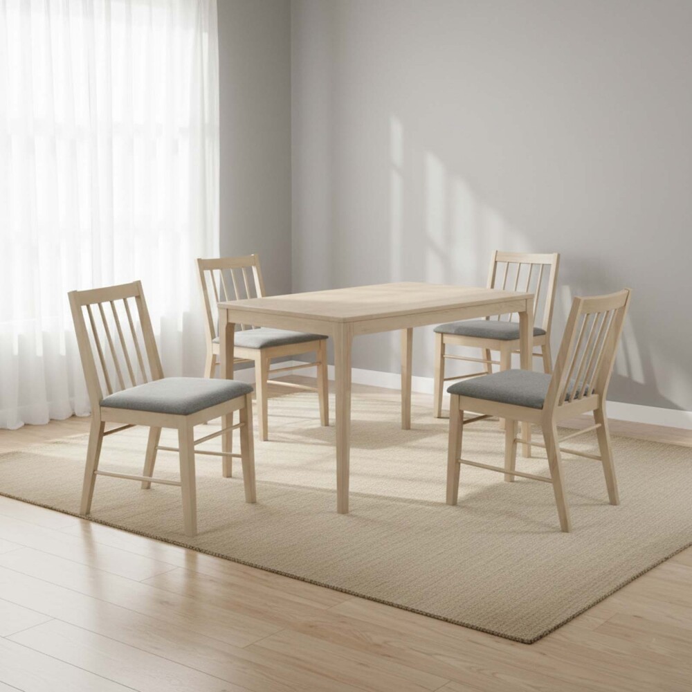 JUEGO DE COMEDOR 1+4 MADERA ODENSE