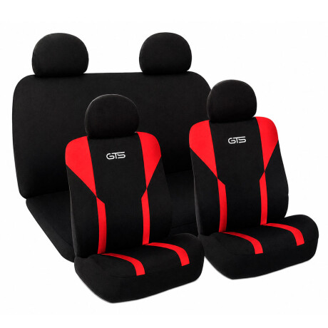 CUBRE ASIENTO - GTS 008 NEGRO ROJO POLYESTER 10PZAS. GTS CUBRE ASIENTO - GTS 008 NEGRO ROJO POLYESTER 10PZAS. GTS