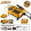 MINITORNO A BATERIA 20V P20S C/EJE FLEXIBLE EN CAJA C/1 BAT + 40 ACCESORIOS - CM MINITORNO A BATERIA 20V P20S C/EJE FLEXIBLE EN CAJA C/1 BAT + 40 ACCESORIOS - CM