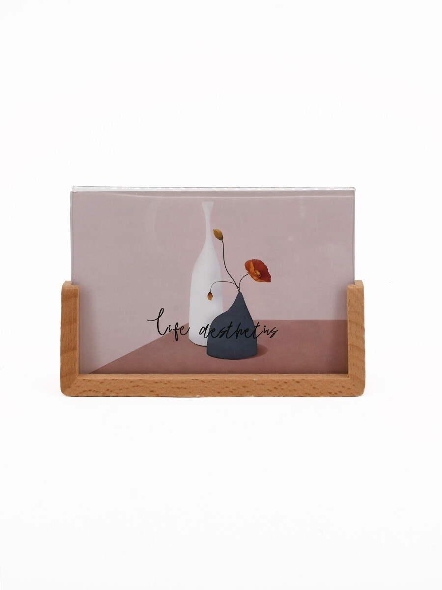 PORTARRETRATO PIE MADERA - NATURAL 