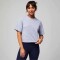 Top Training 100% Cotton Boxy Tee Mujer Classic Grey Heather