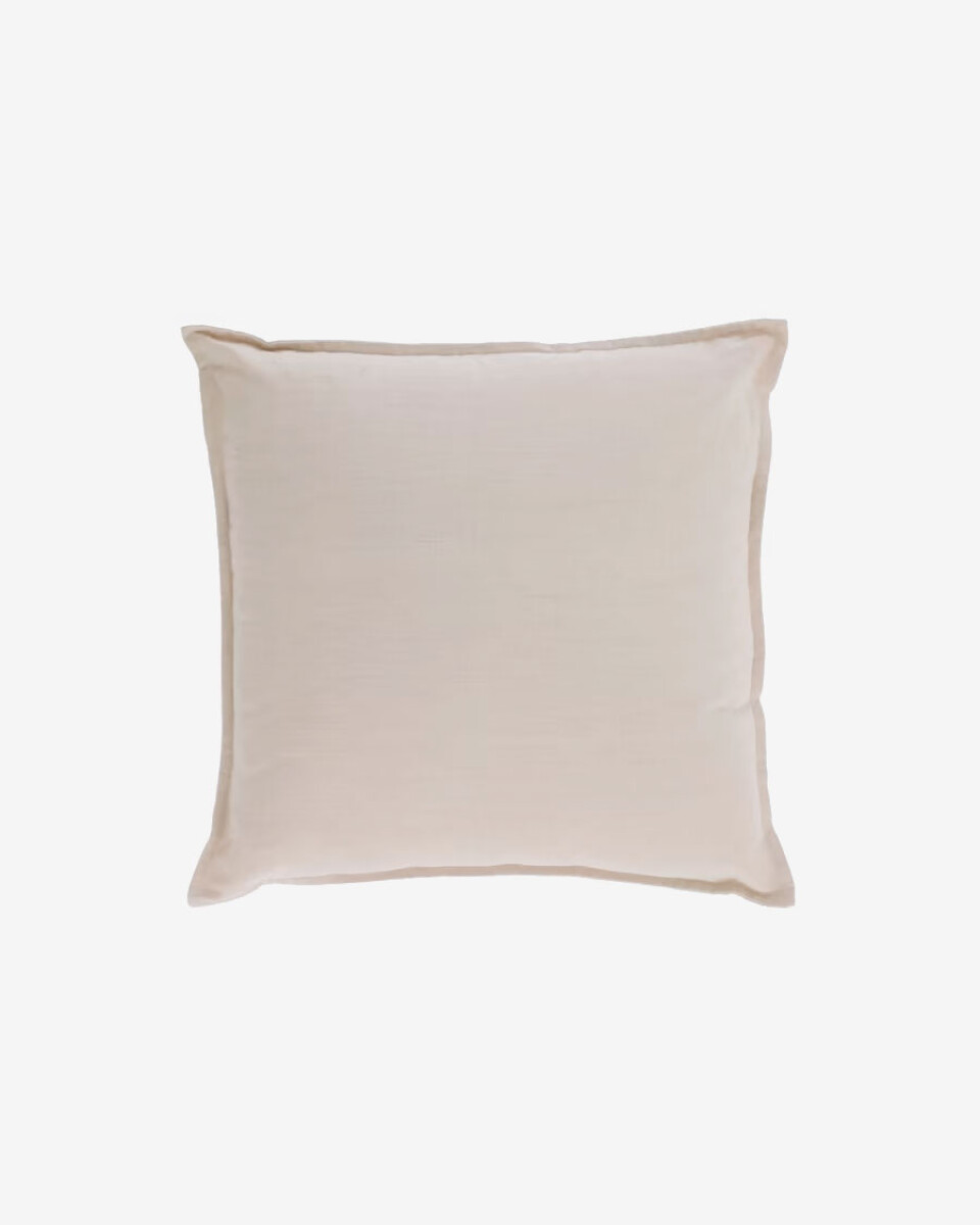 Almohadón Achebe 100% algodón - y lino beige 45 x 45 cm 