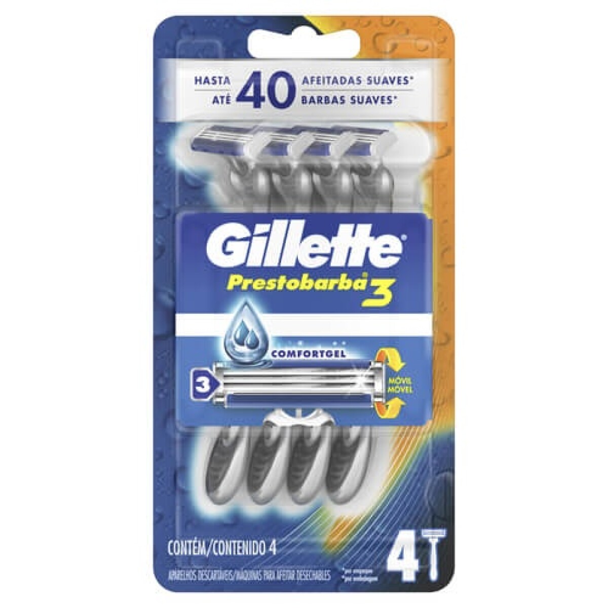 Afeitadora Gillette Prestobarba 3 Sensitive 6 Unidades 