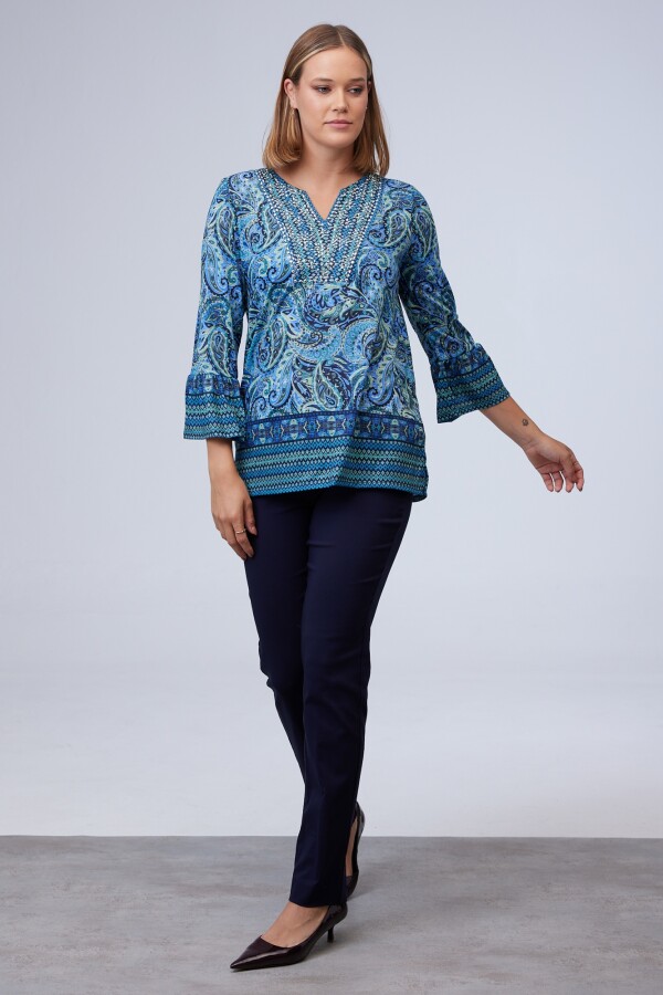 Blusa Bulgaros MULTI/VERDE