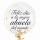 Globo de silicona personalizado texto negro