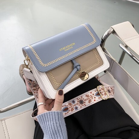 Cartera De Dama Estilo Indie Celeste