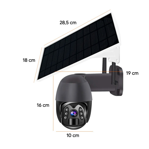 Cámara De Vigilancia Exterior 4g A Batería Tuya Smart Sqg-2 TUYA SMART CAMARA SOLAR 4G PTZ SQG 2