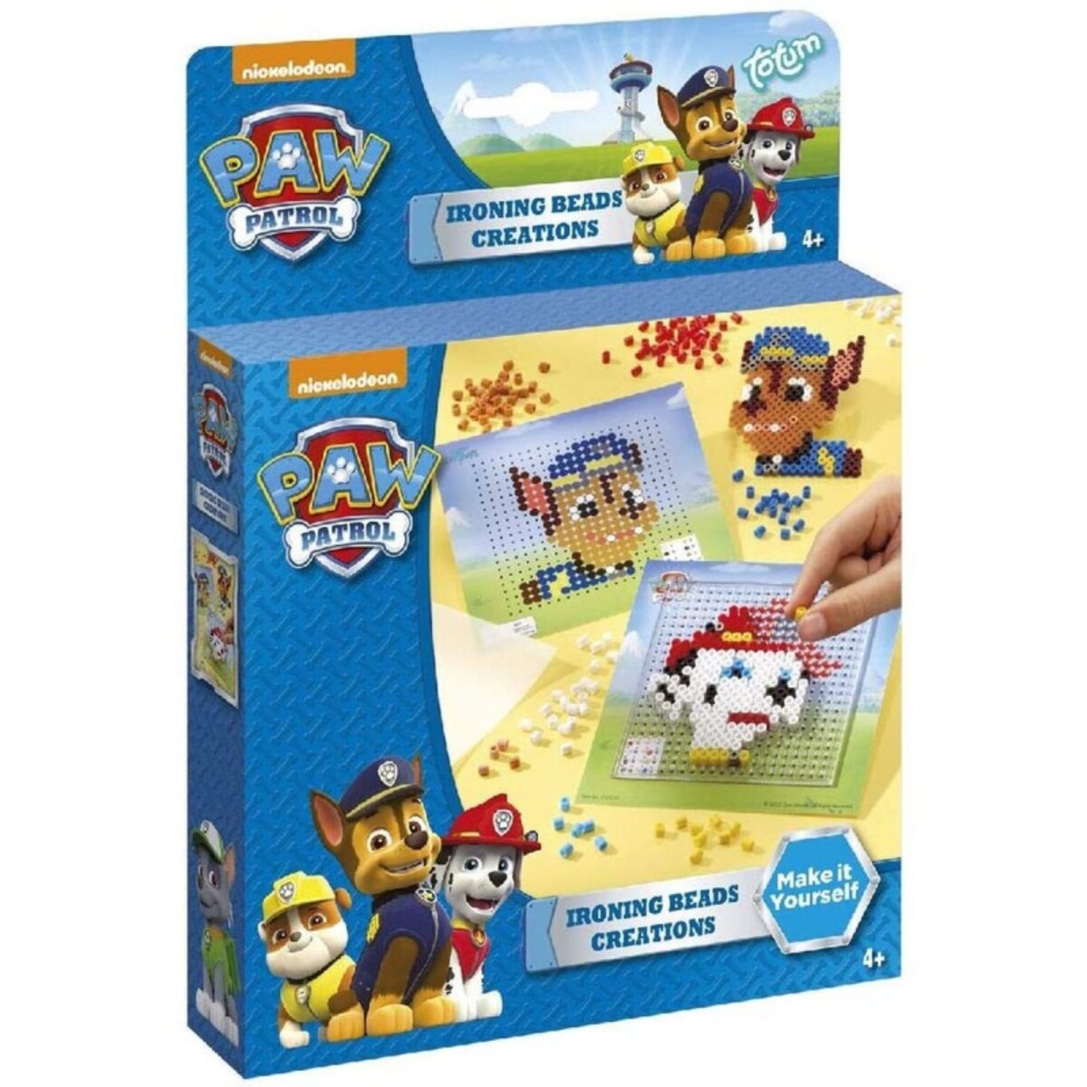 Totum Manualidades Paw Patrol Perlas Crea Tu Diseño Niños 