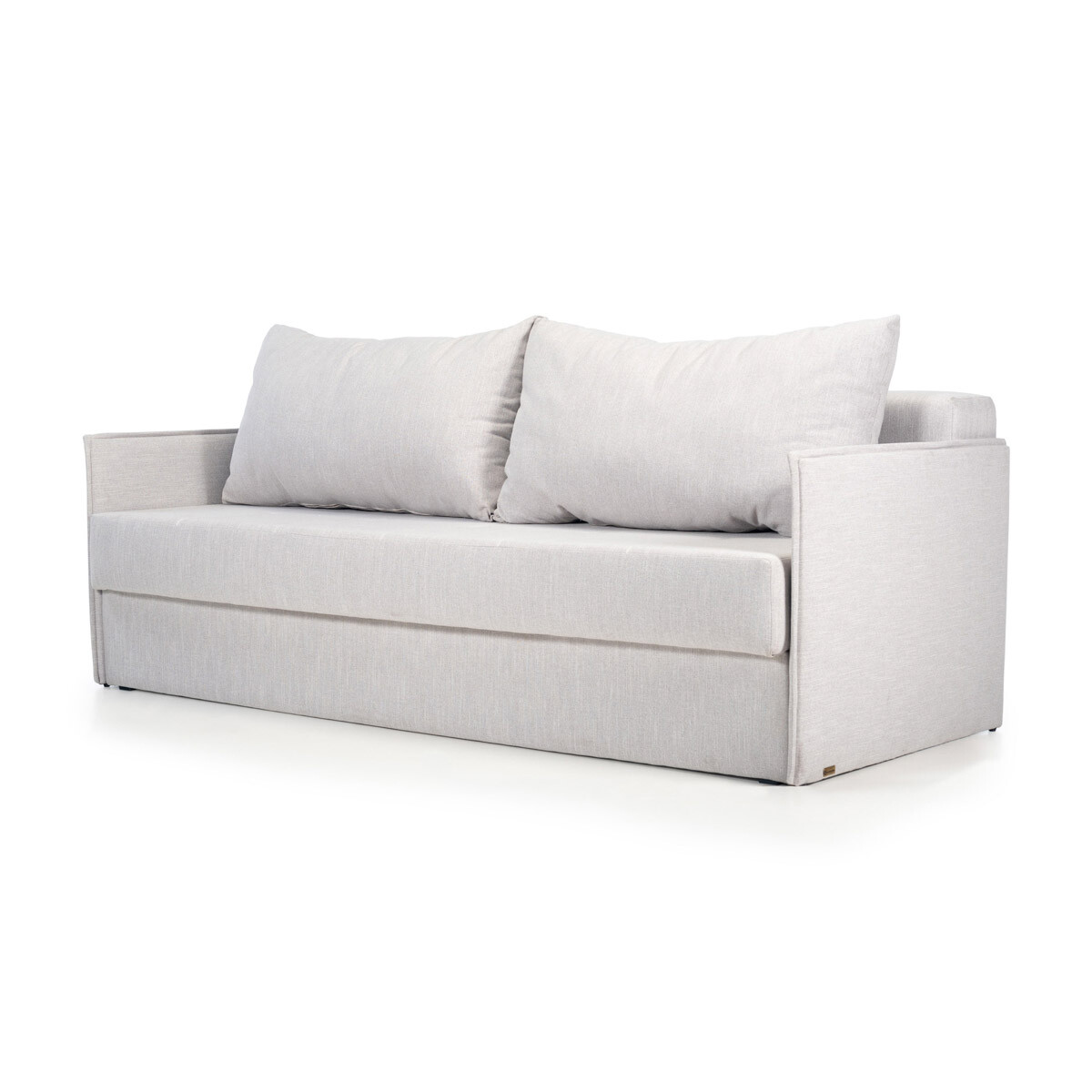 Sofá Cama Fito - Tela Microfibra - 1058E (Gris claro) 