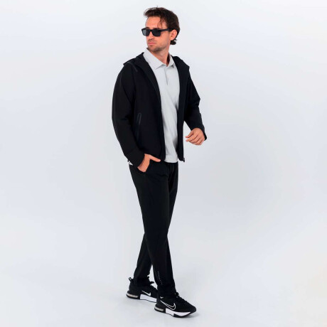 Campera Cape de Hombre Negro