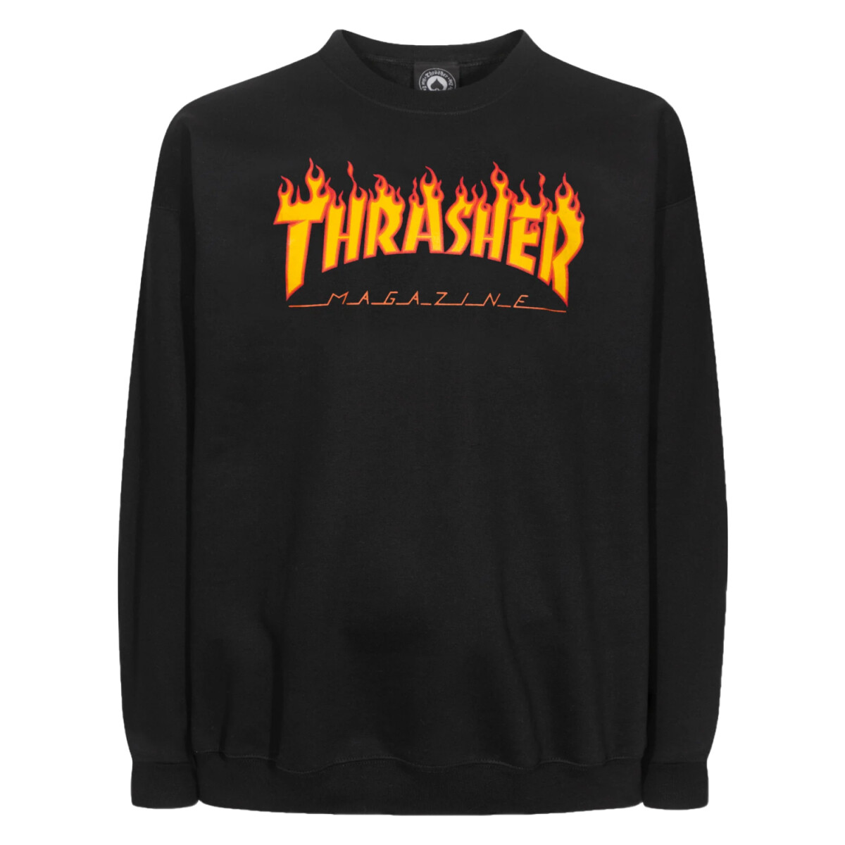 Buzo Thrasher Crewneck Men Flame Negro 