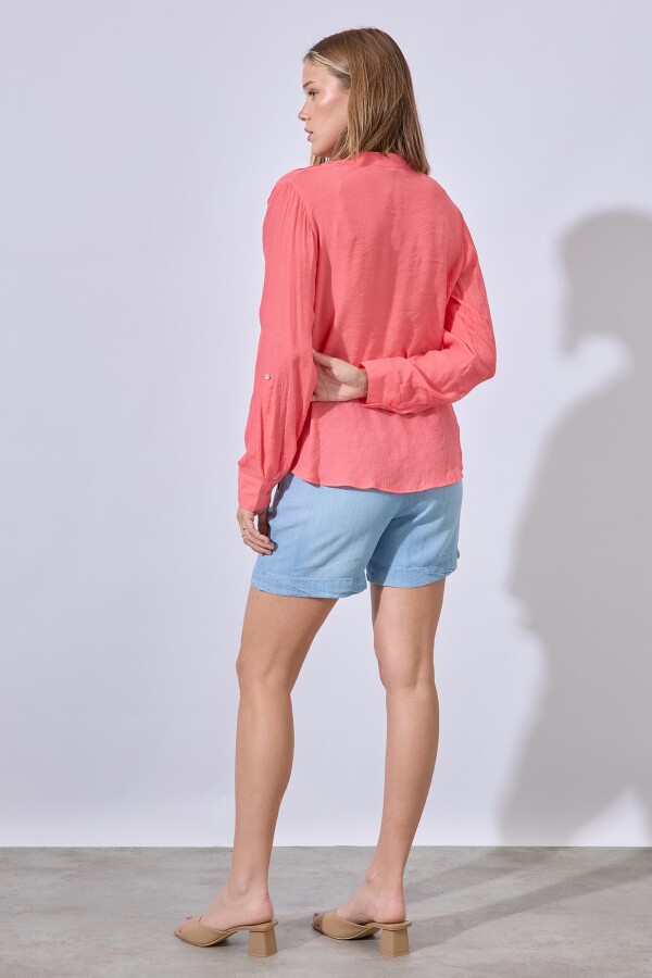Blusa Plisada CORAL