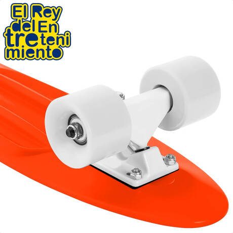 Skate Longboard Penny Patineta Aluminio Ruedas Pu Naranja