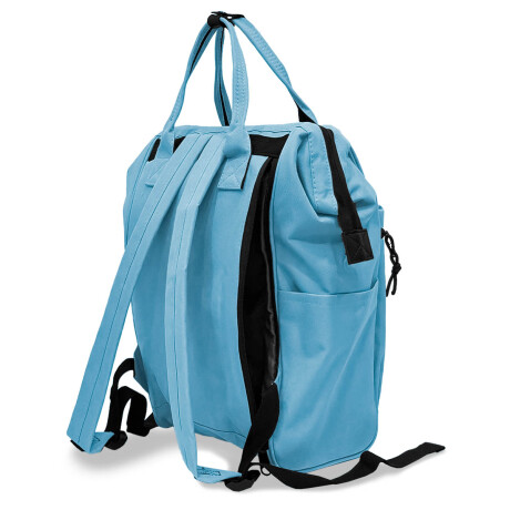 Mochila Cartera Everlast Bolso Dama Urbana Antirrobo Celeste