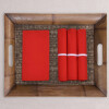Set x4 Servilletas Rojo