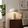 LAMPARA DIS HONGO BLANCO 18X23CM Unica