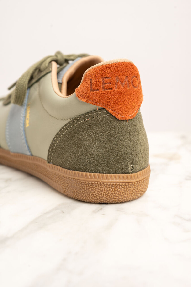 Zapatilla Cuero Combinada Safari