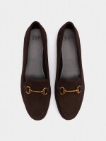 Mocasines De Piel Con Hebilla marron
