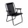 Silla Alta Plegable Soporta 110Kg Acero Liviana Lavable Mor Negro