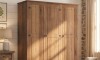 Ropero 3 Puertas 2 Cajones Madera - Linea Mexicana Oscuro