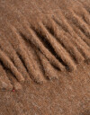 Bufandas Bufanda Tejida Con Flecos - Marron Oscuro