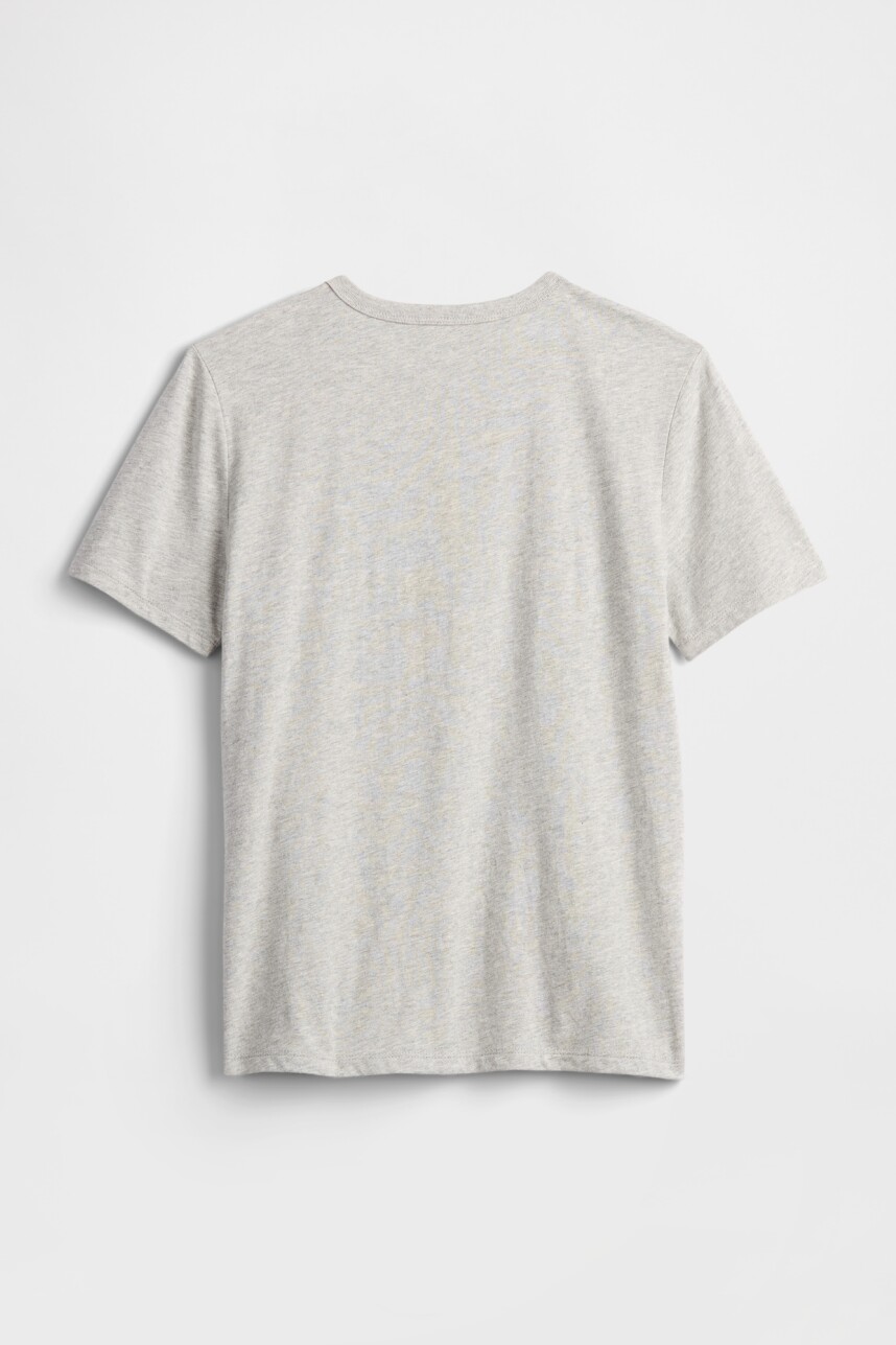 Remera Gràfico Niño Heather Grey
