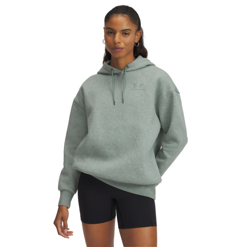 UA Icon Fleece OS Hoodie-GRN GRN-348