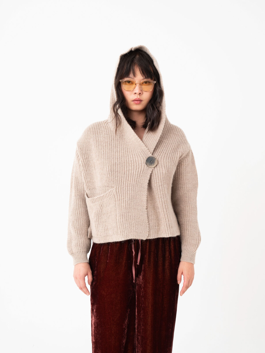 CARDIGAN CON CAPUCHA 