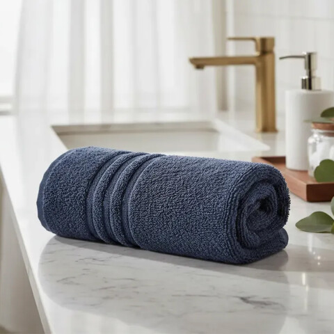 Toalla Baño Priori Döhler 65 cm x 130 cm 100% Algodón AZUL MARINO