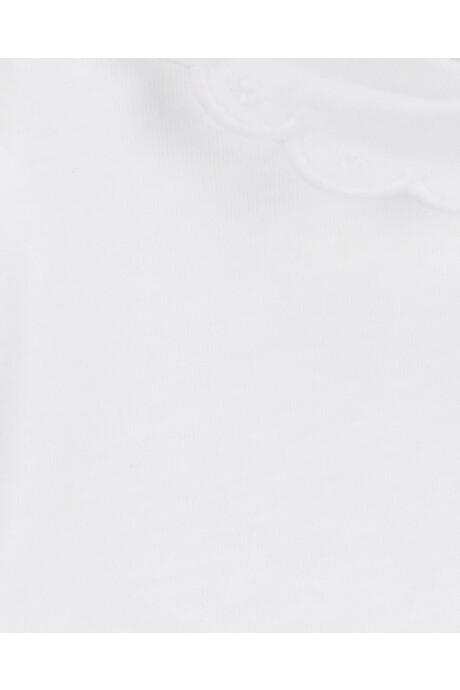 Body de algodón, con cuello mago festoneado Body de algodón, con cuello mago festoneado