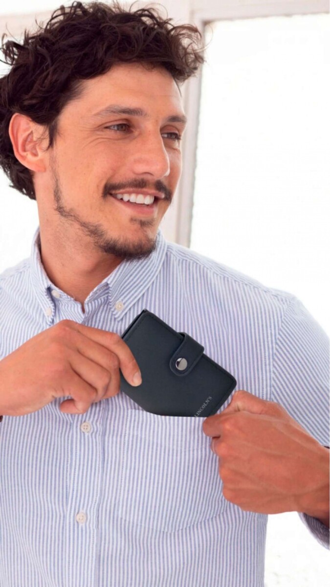 Tarjetero Tiziano Anti Clonacion - Negro 