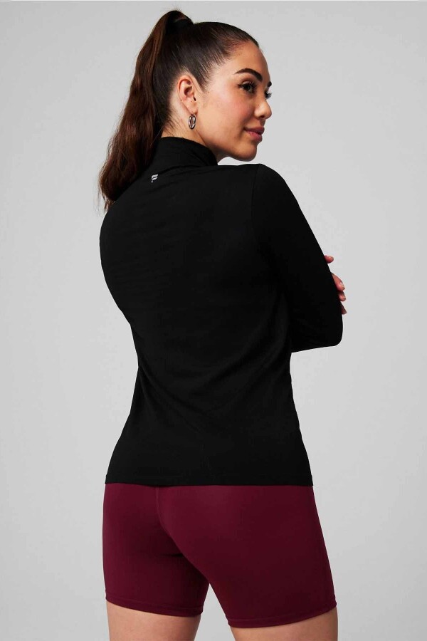Top Feather Tech+ Half-Zip Top Mujer Black