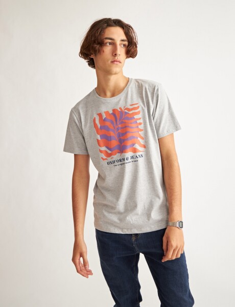 Remera Holland Gris Melange