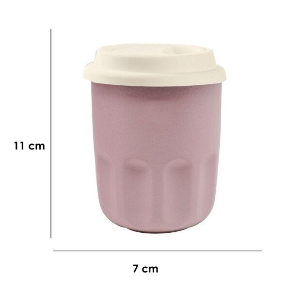 Vaso cerámica 290ml rosa