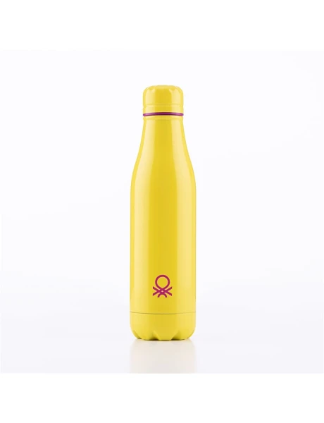 BOTELLA 500ML ACERO INOX BENETTON AMARILLO BOTELLA 500ML ACERO INOX BENETTON AMARILLO